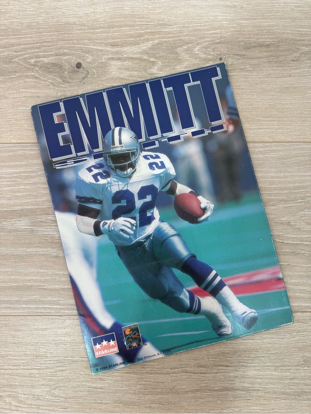 Starline 1994 Vintage NFL Dallas Cowboys Emmitt Smith Paper Folder